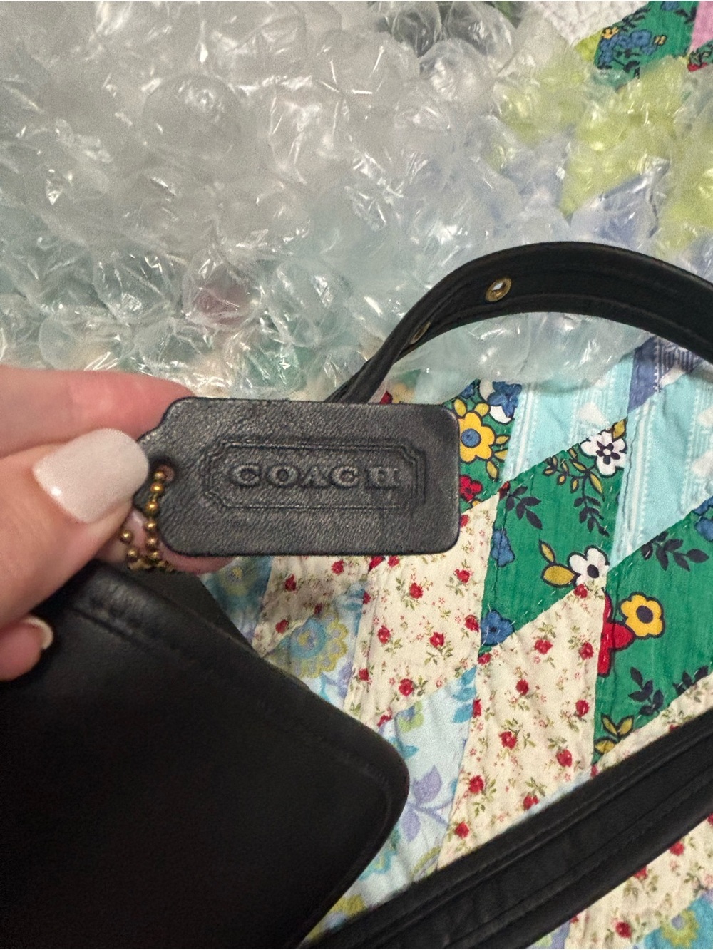 Vintage Coach Black Legacy Small Flap Crossbody J6C-9965 - Picture 7 of 13